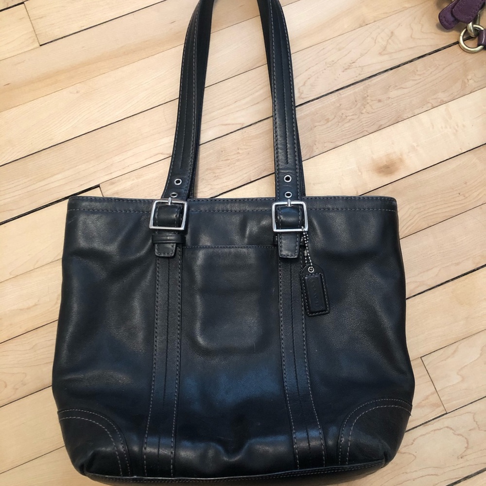 COACH leather tote bag